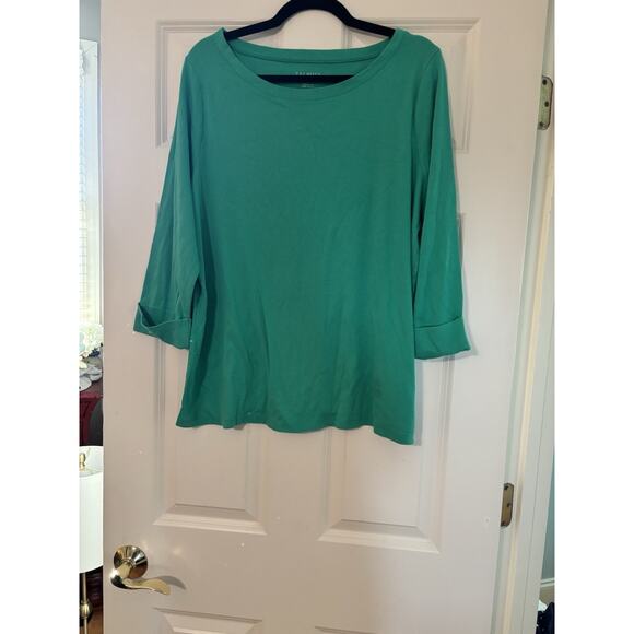 Talbots Boat Neck 3/4 Roll Sleeve Size 2X - Picture 1 of 4